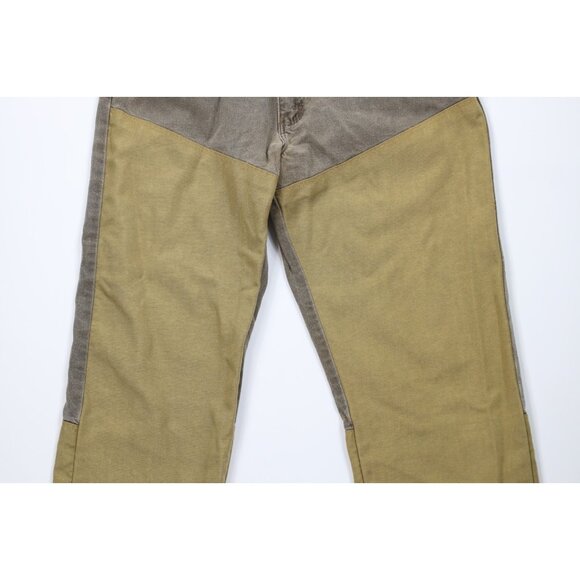 Vintage 90s Wrangler Mens Size 36x27 Faded Hunting Field Brush Denim Jean Brown - Picture 3 of 11